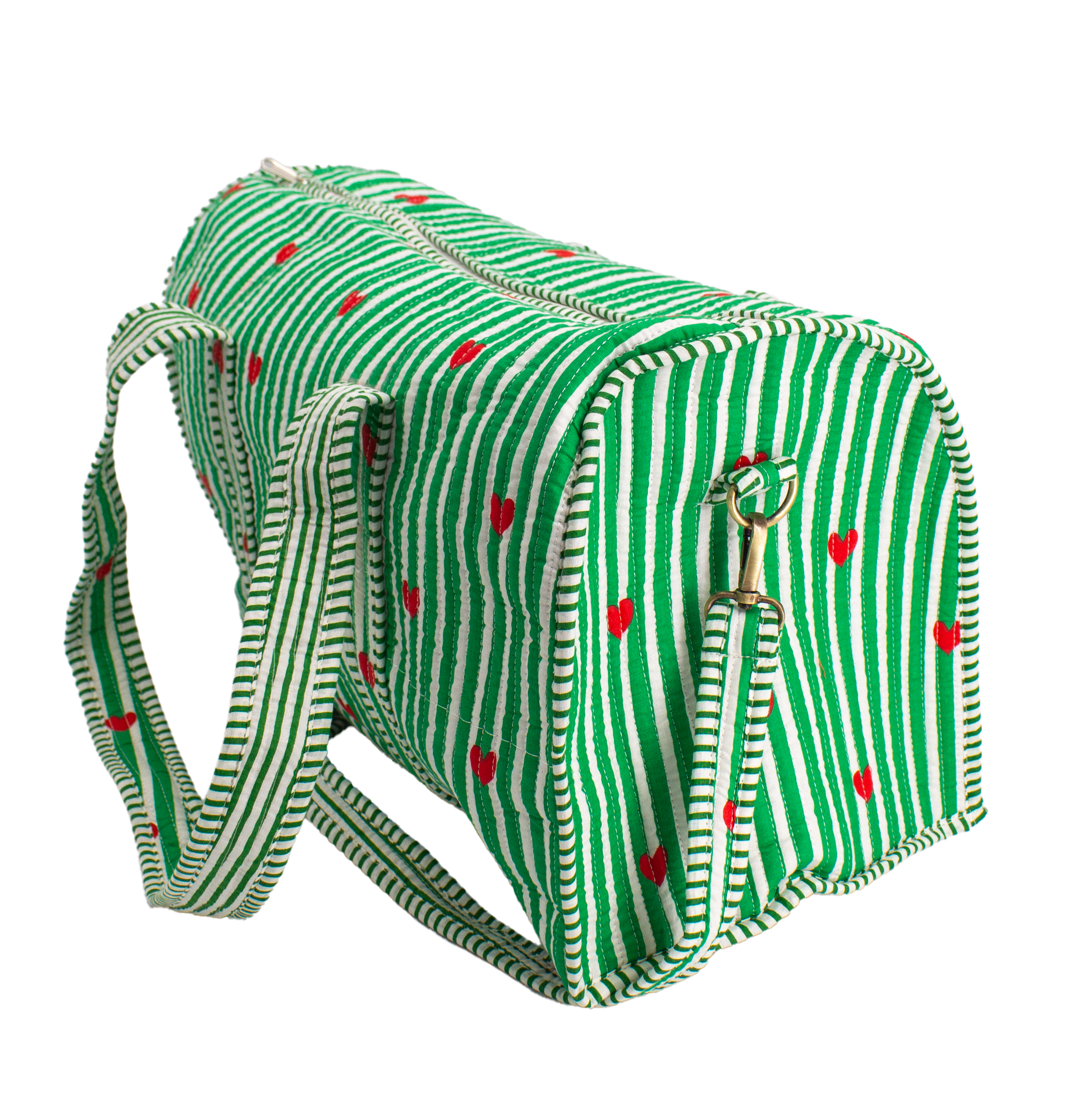 Groen hart Duffel bag