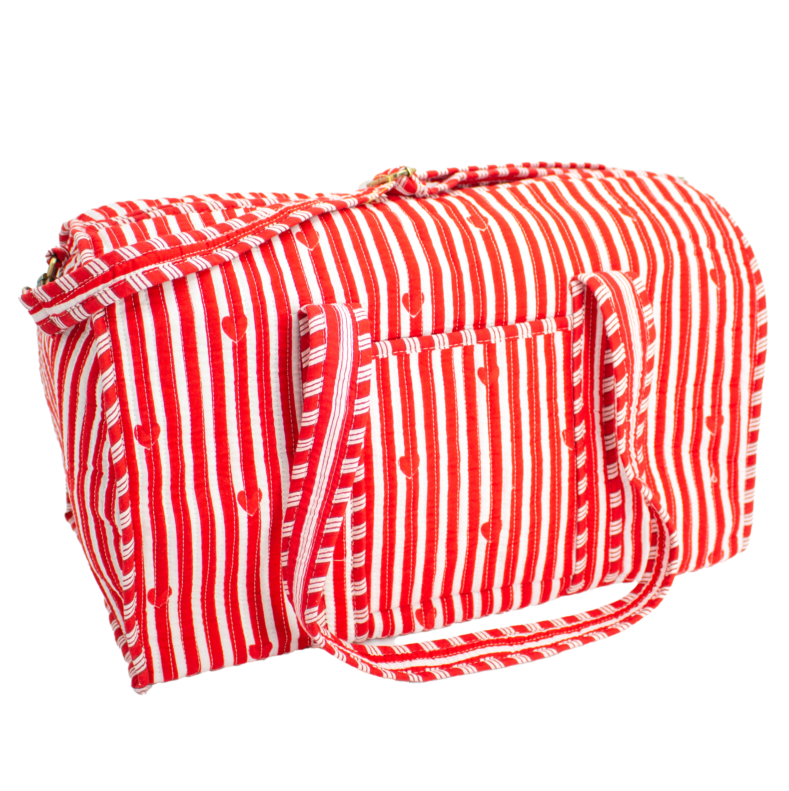 Rood hart Duffel bag