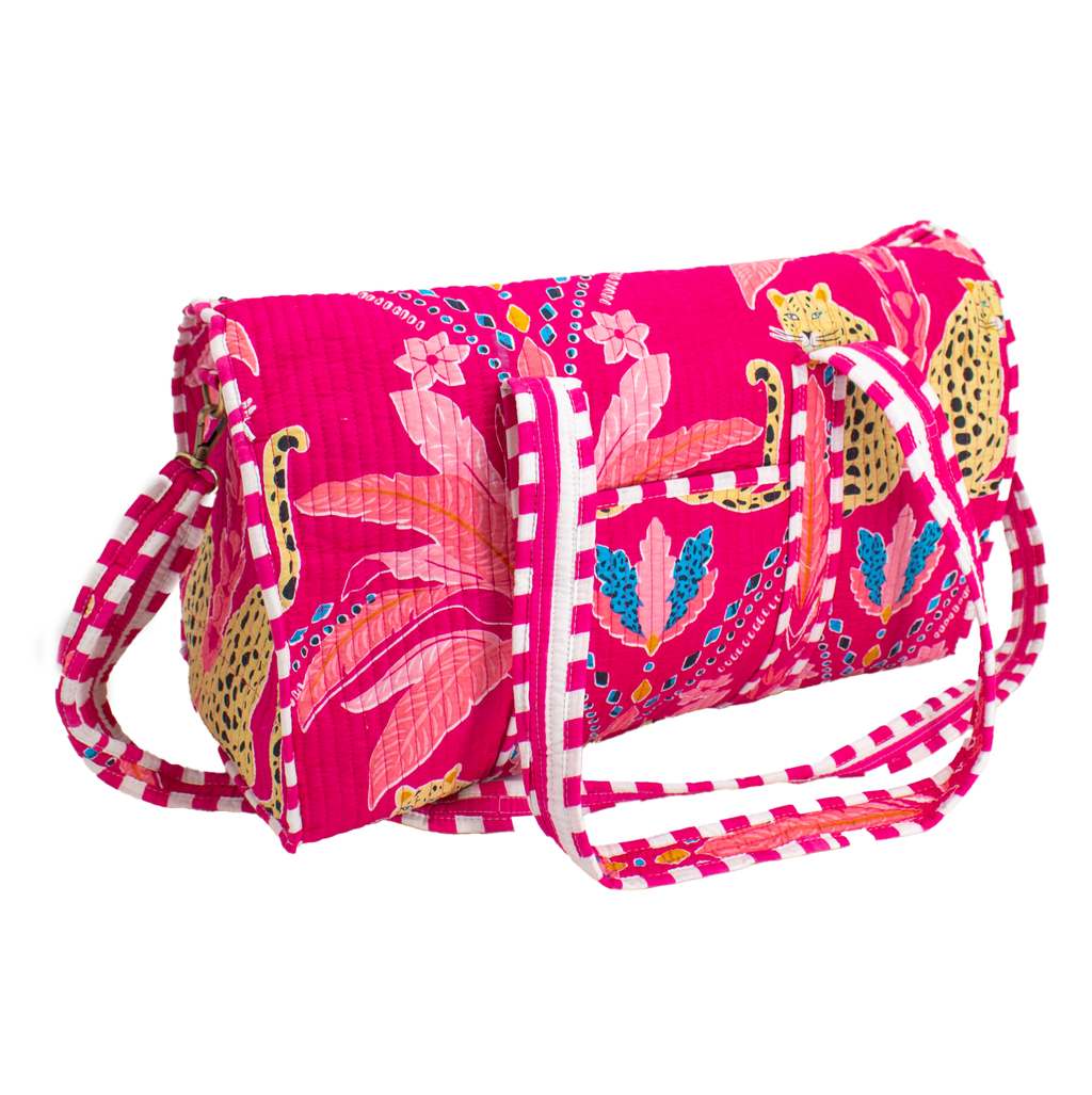 Pink Palm Duffel bag