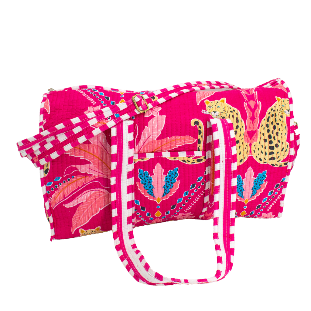 Pink Palm Duffel bag