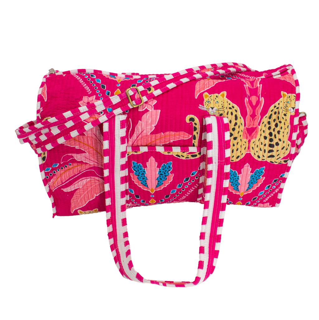 Pink Palm Duffel bag