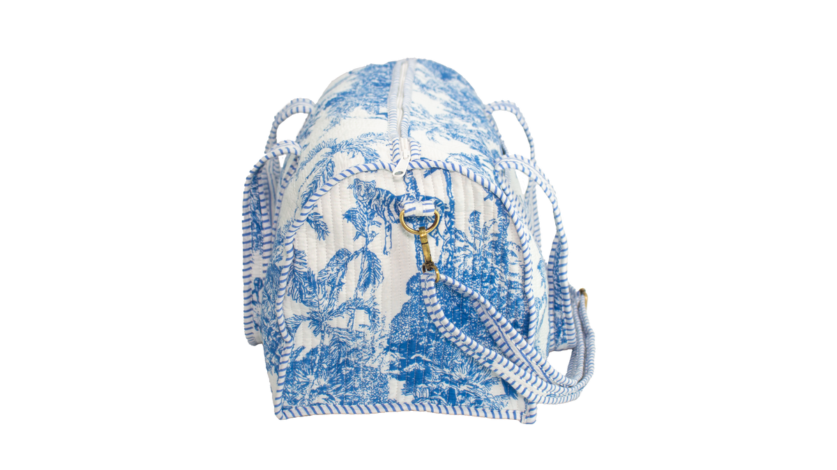 Blauwe Jungle Duffel bag