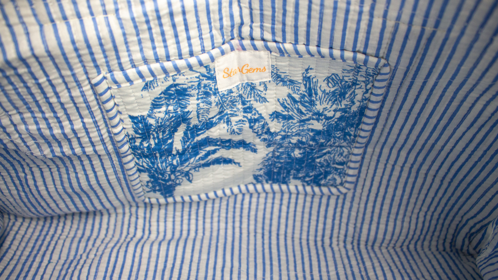 Blauwe Jungle Duffel bag