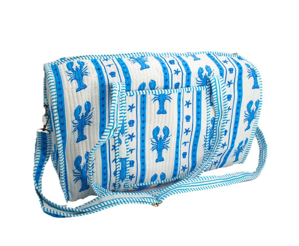 Blauwe Kreeft Duffel bag