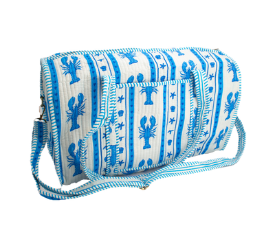 Blauwe Kreeft Duffel bag