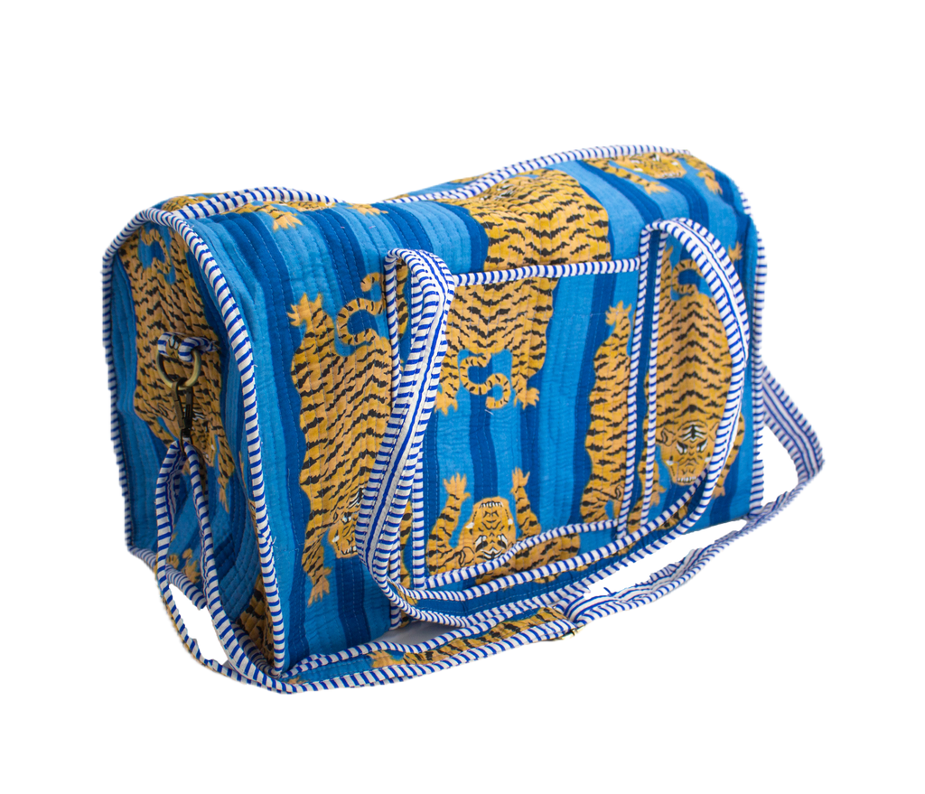 Blue Tiger Duffel Bag