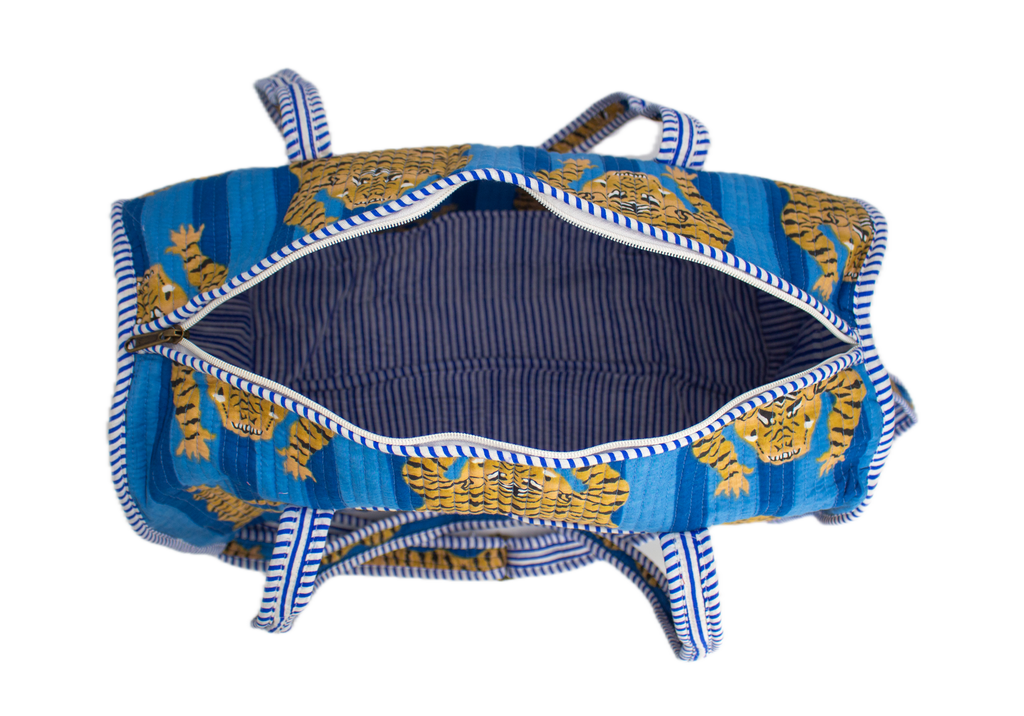 Blue Tiger Duffel Bag