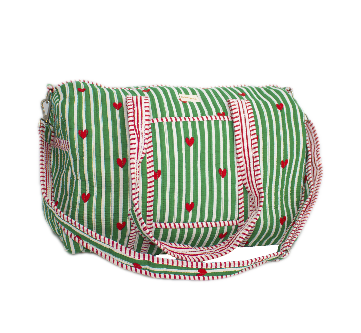 Groen hart Duffel bag