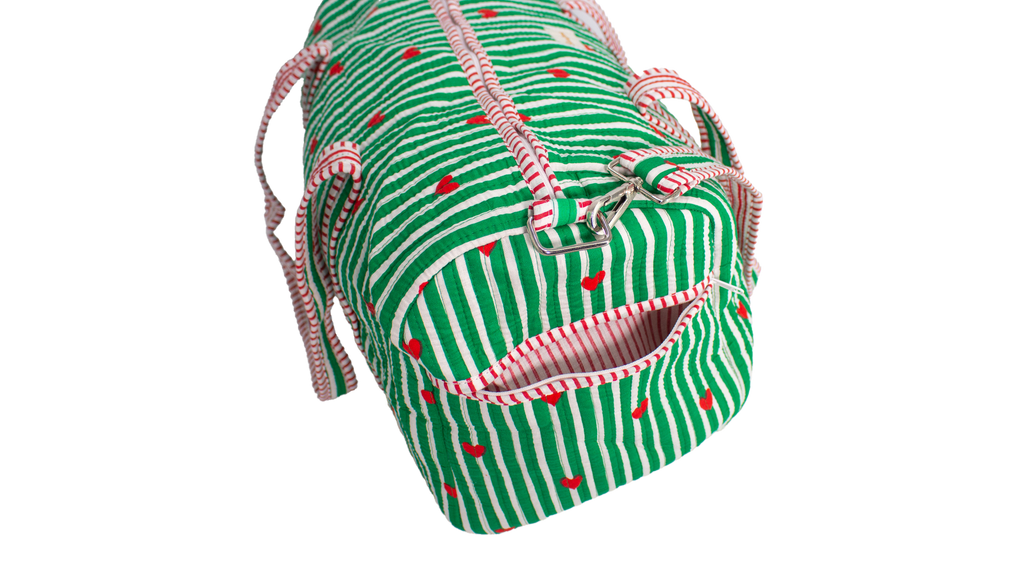 Groen hart Duffel bag