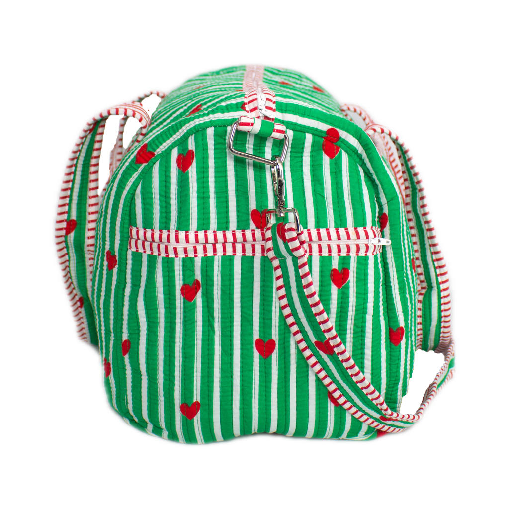 Groen hart Duffel bag