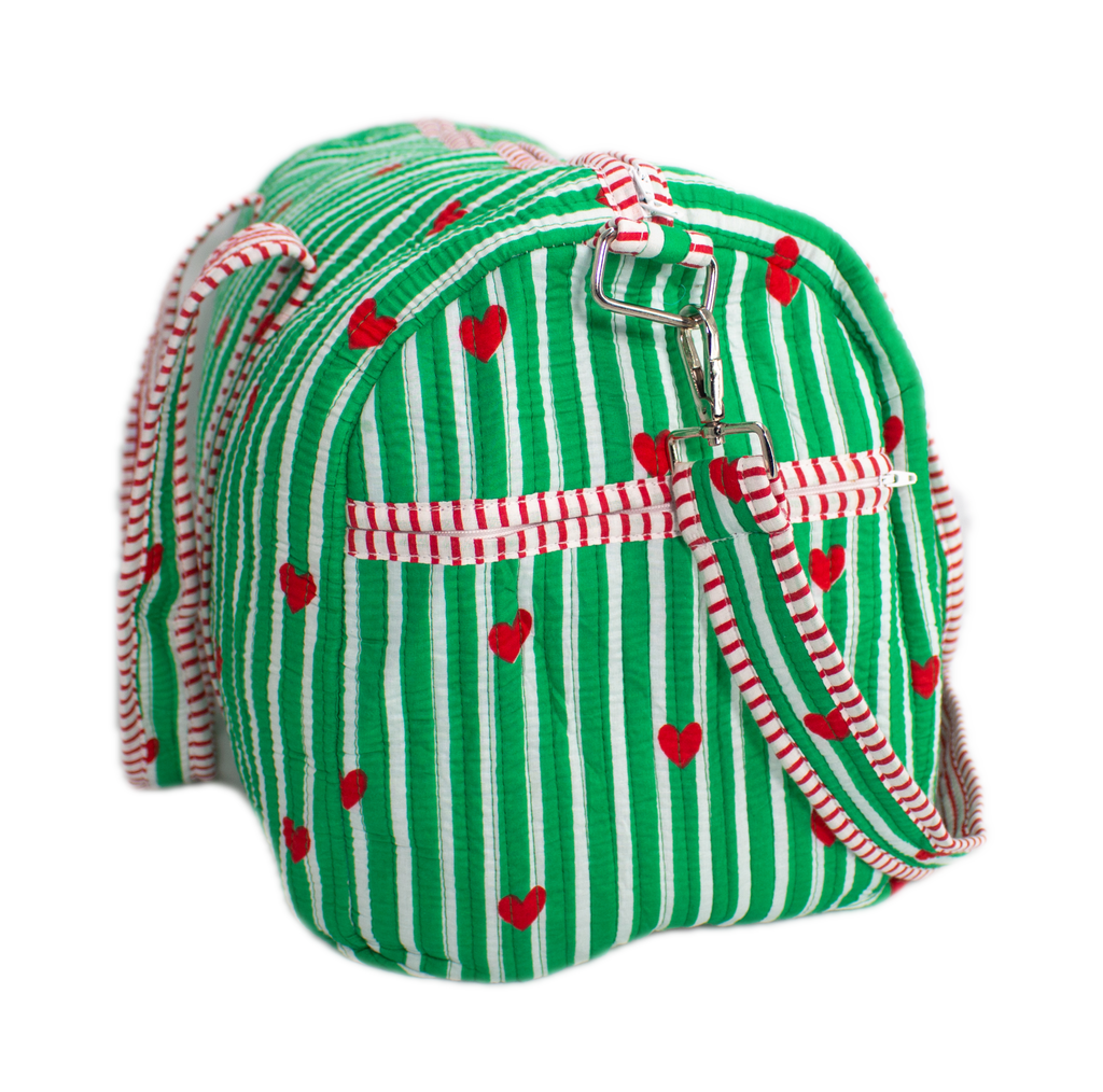 Groen hart Duffel bag