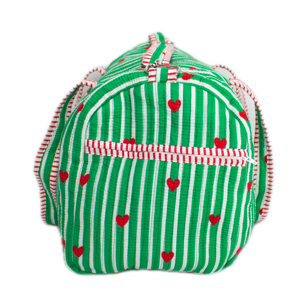 Groen hart Duffel bag