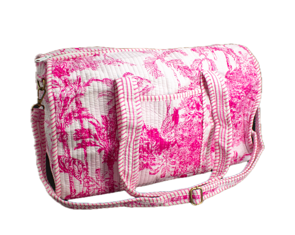 Roze Jungle Duffel bag