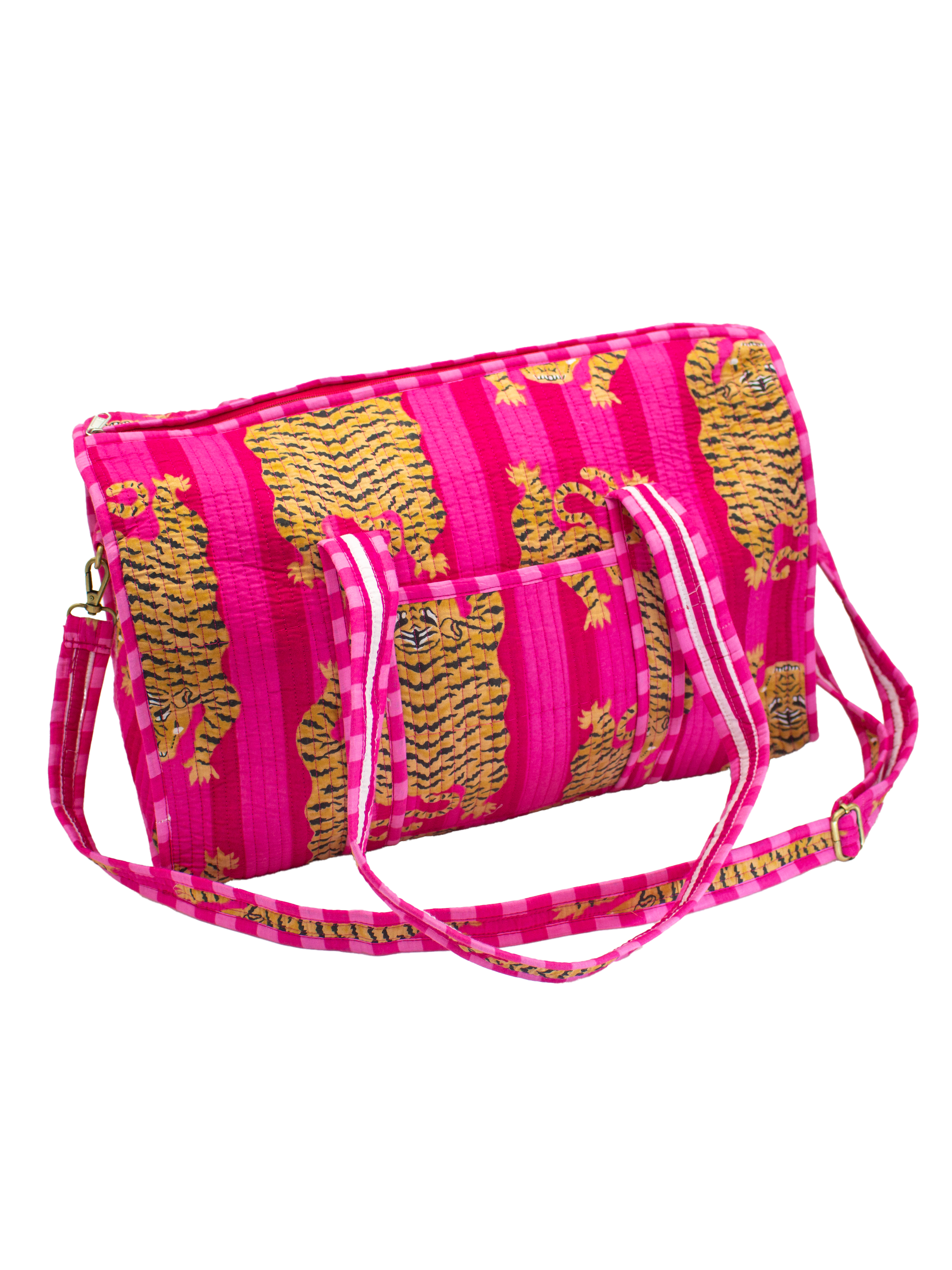 Roze tijger Duffel bag