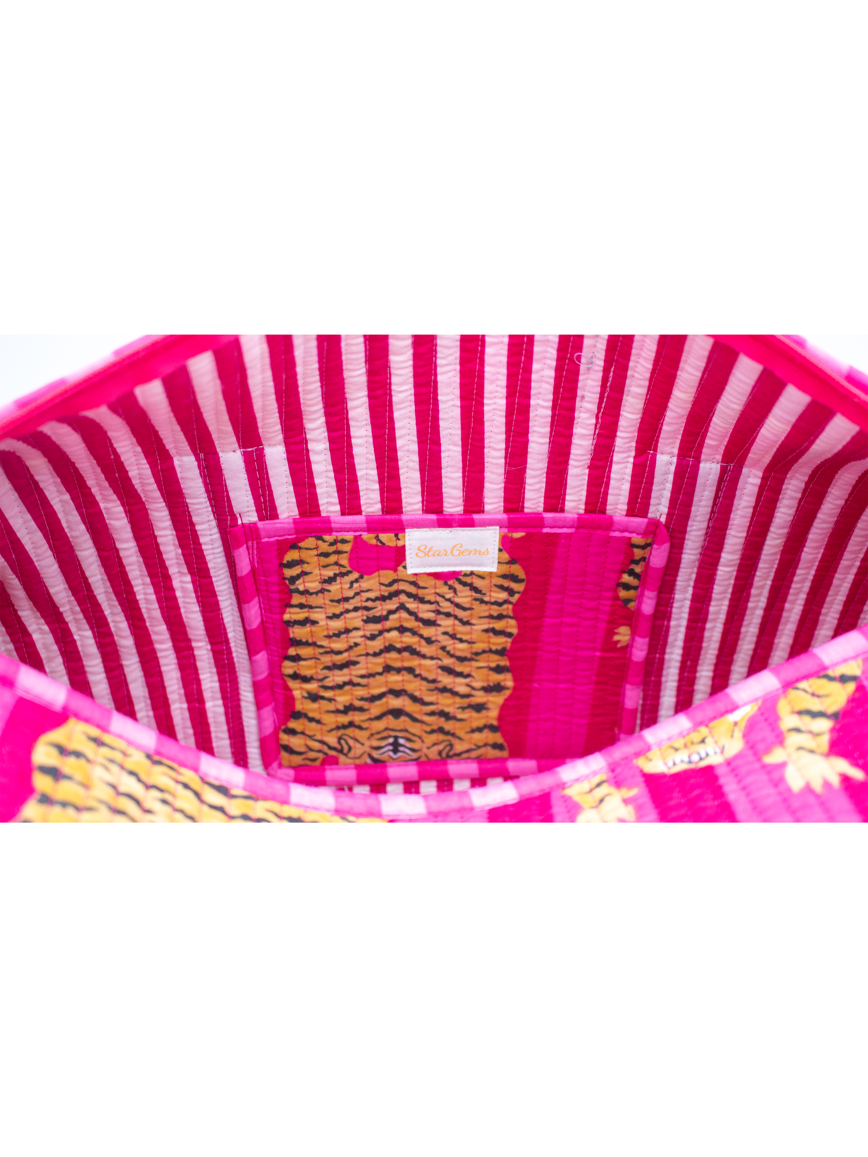 Roze tijger Duffel bag