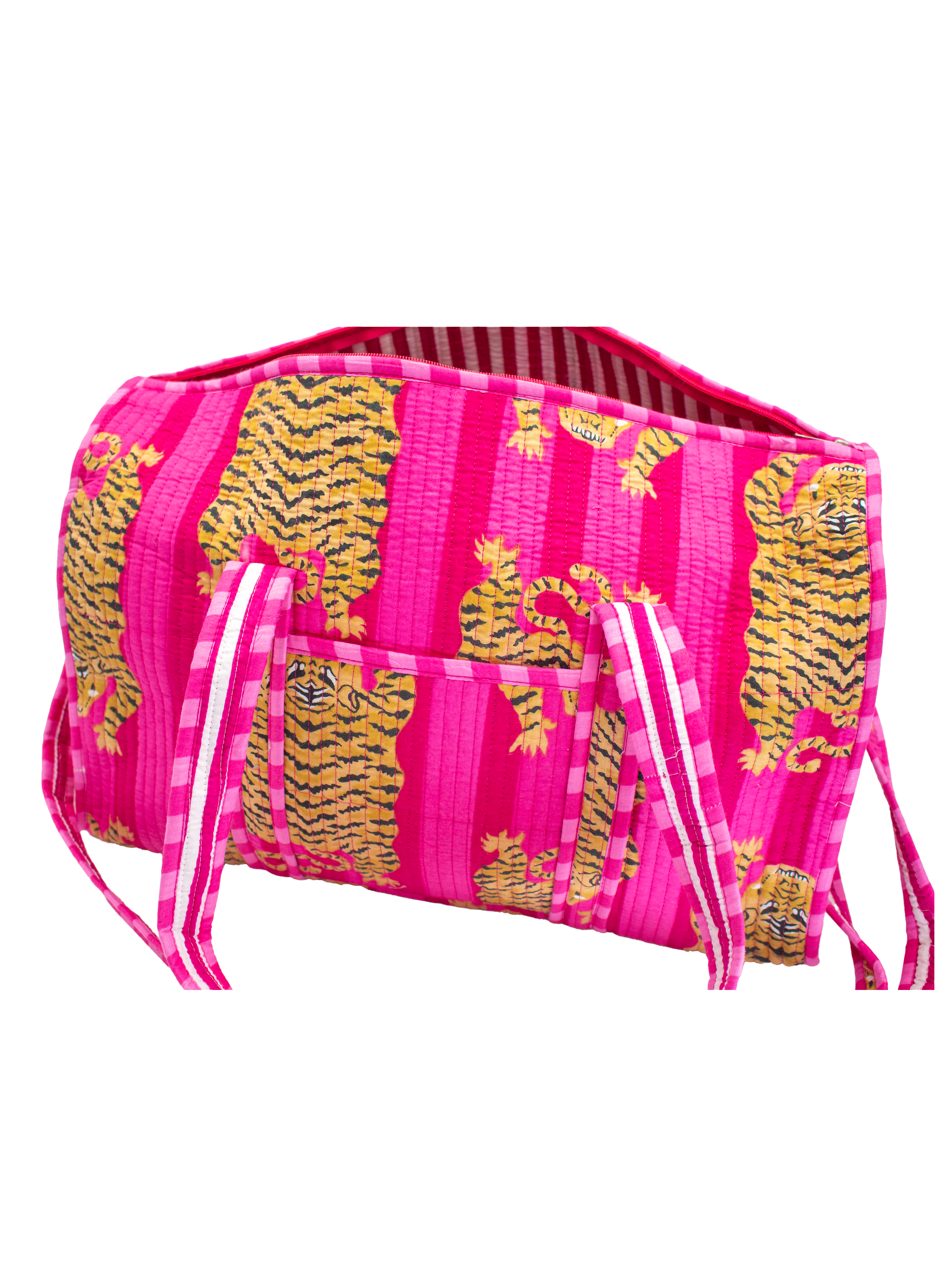 Roze tijger Duffel bag