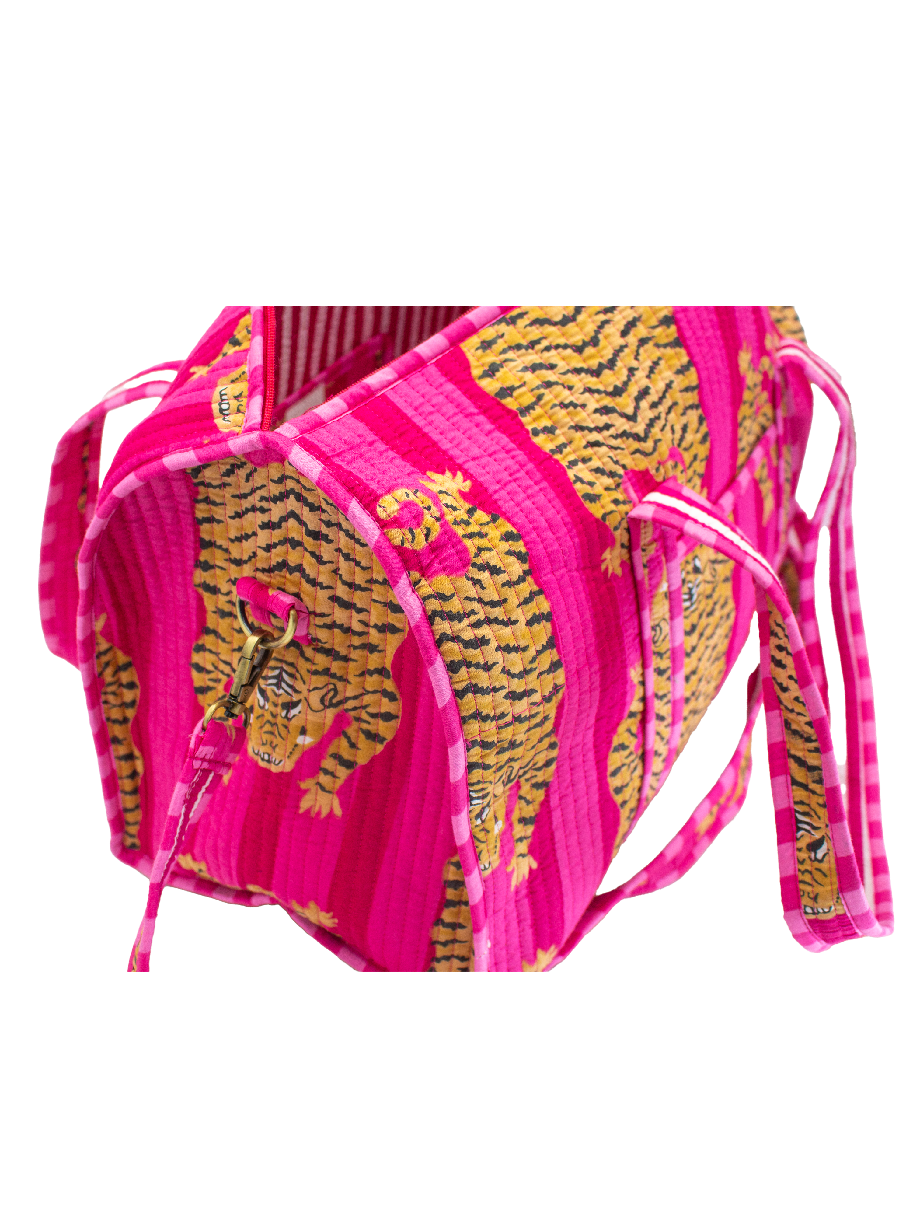 Roze tijger Duffel bag