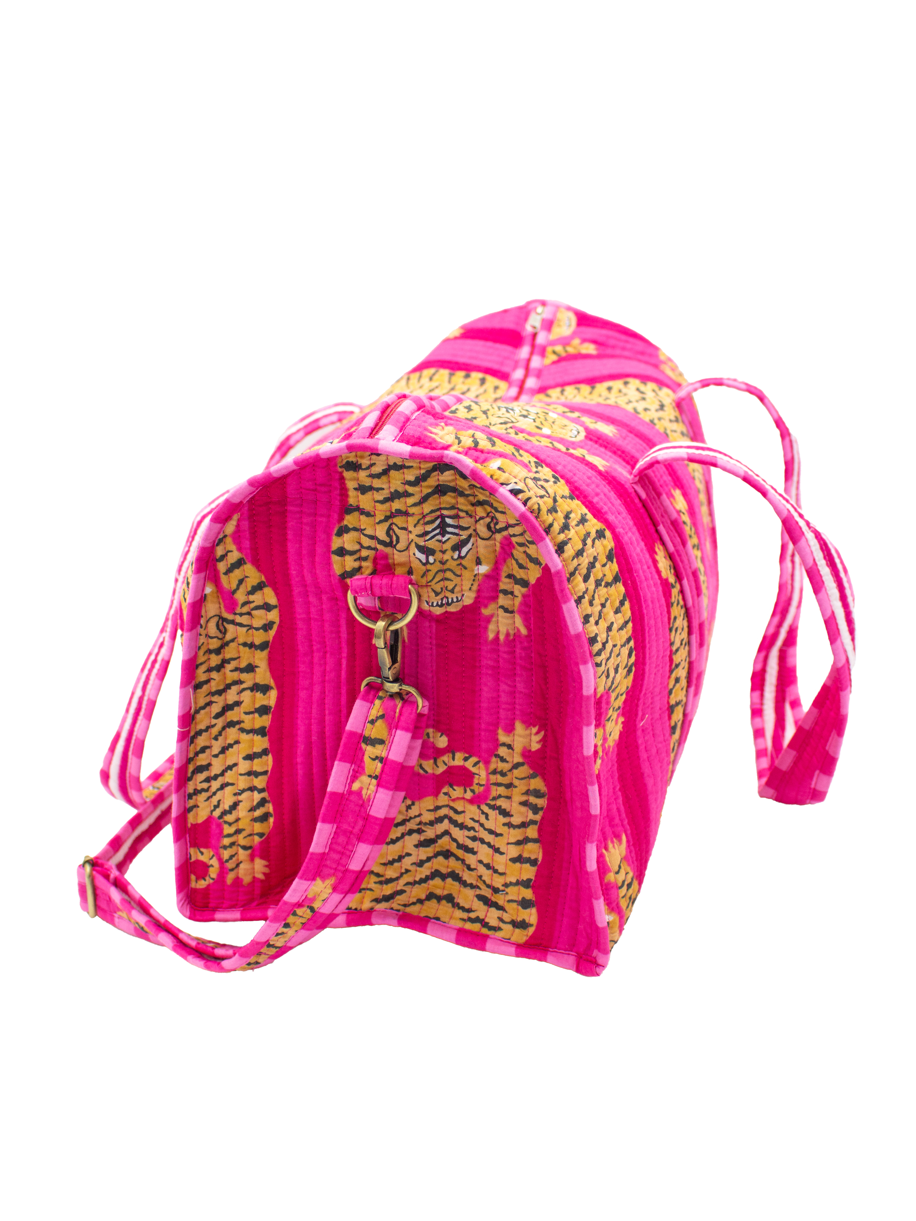 Roze tijger Duffel bag