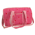Roodroze hart Duffel bag