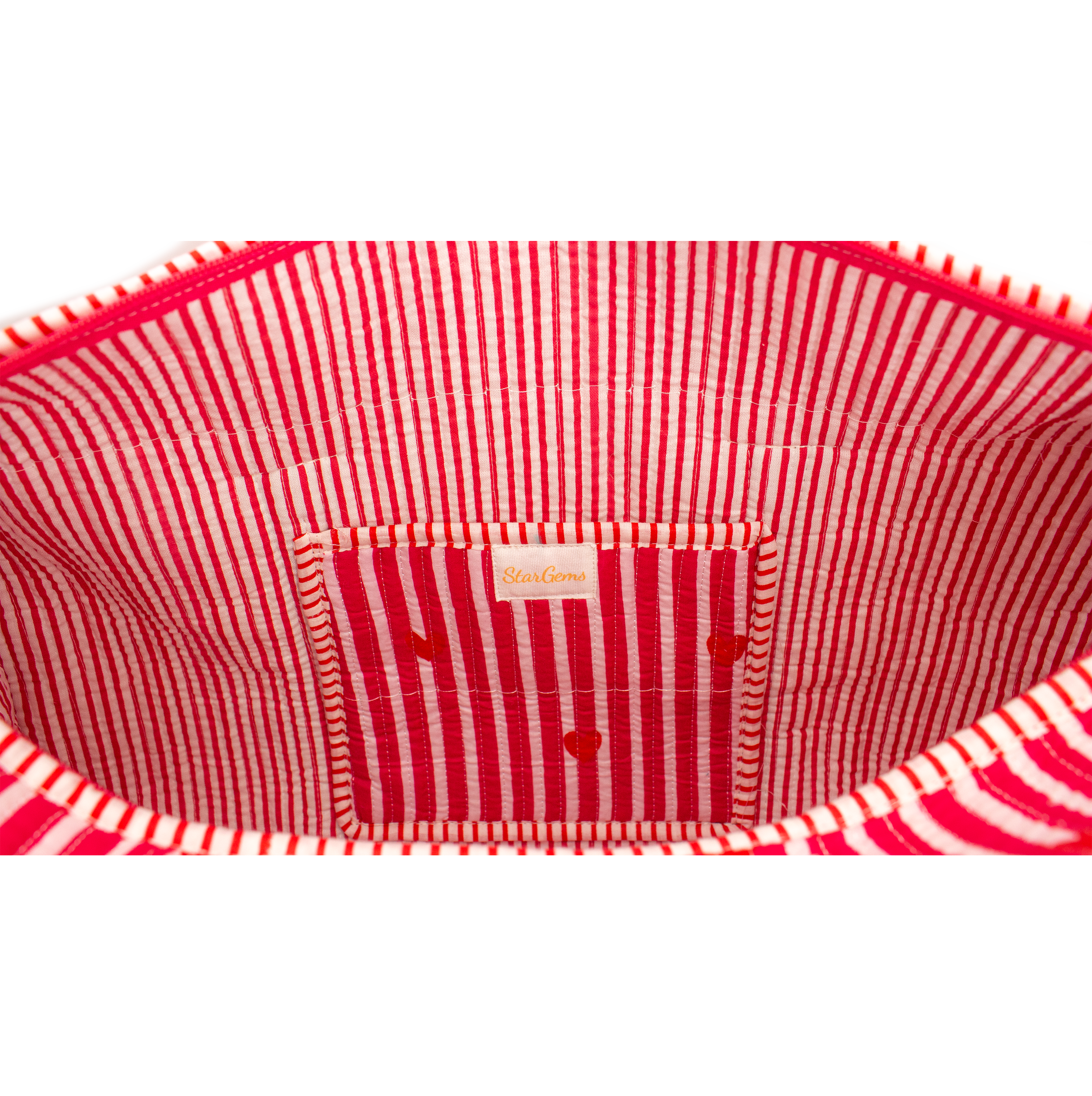 Roodroze hart Duffel bag