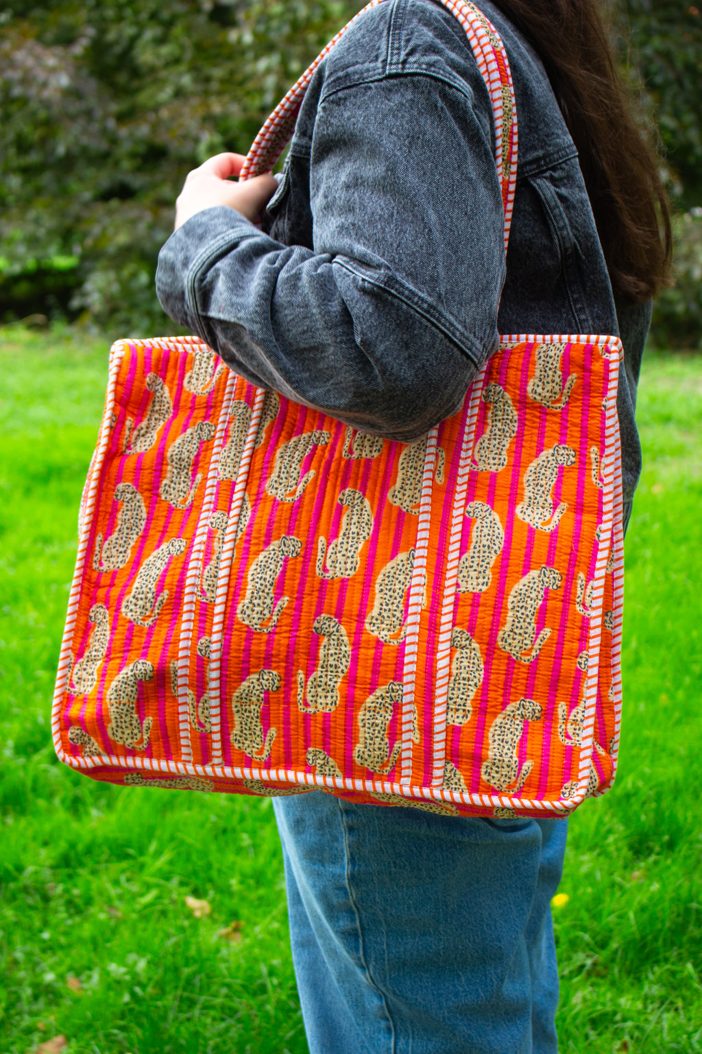 Orange Cheetah Tote bag