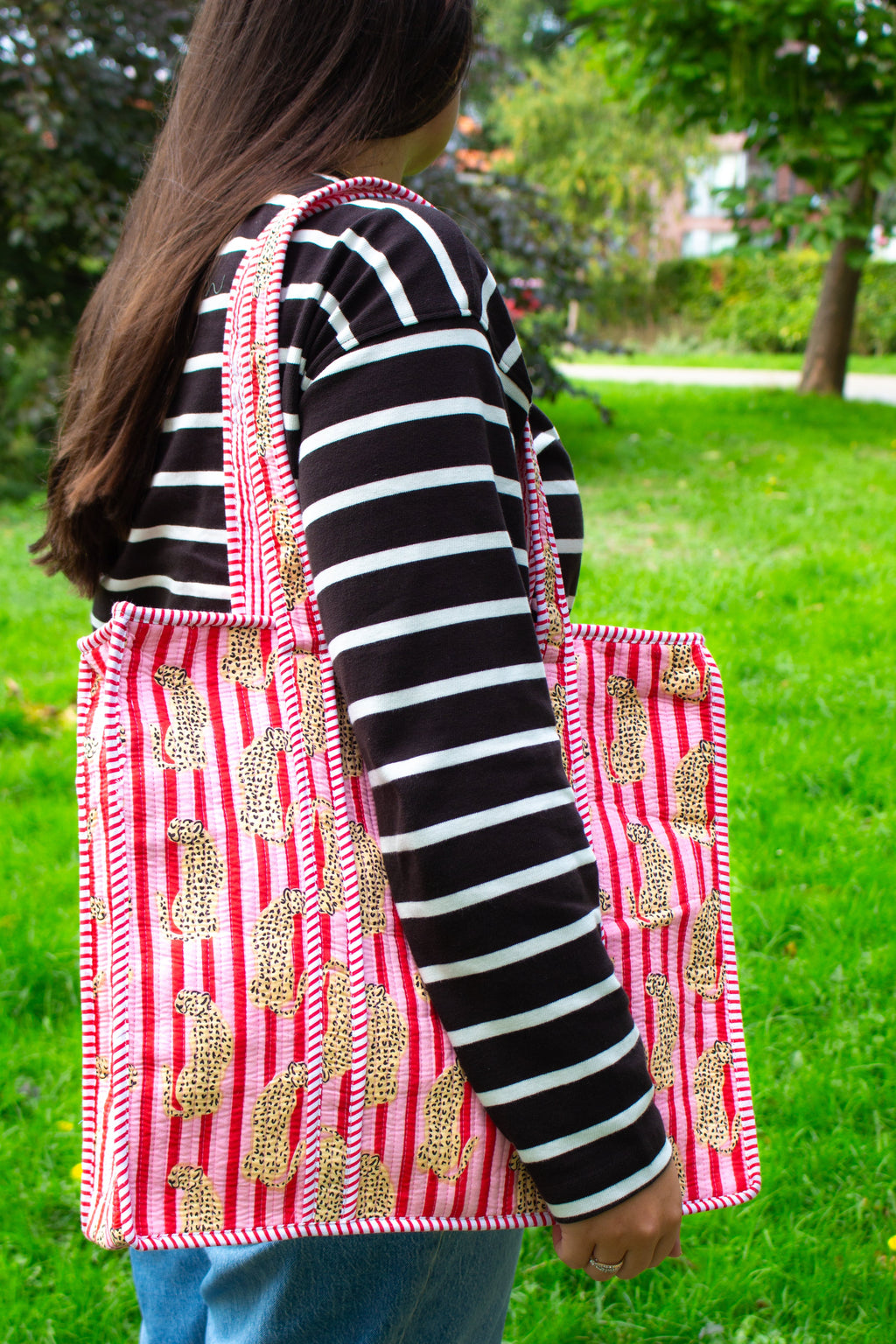 Roze Cheeta Tote bag