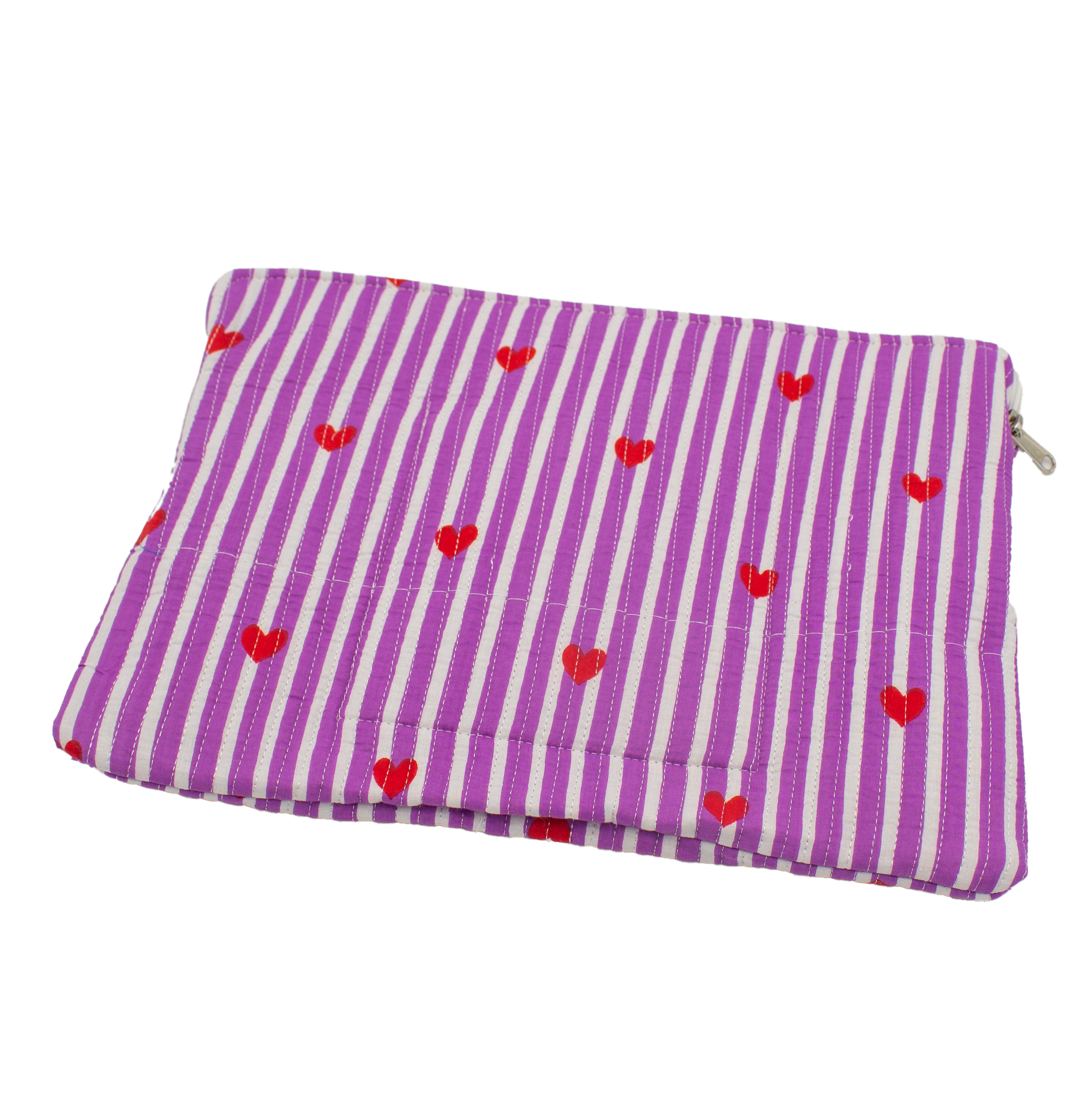 Paars hart Laptophoes