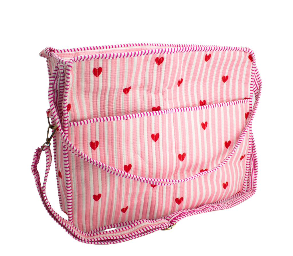 Babyroze Hart Travel tote