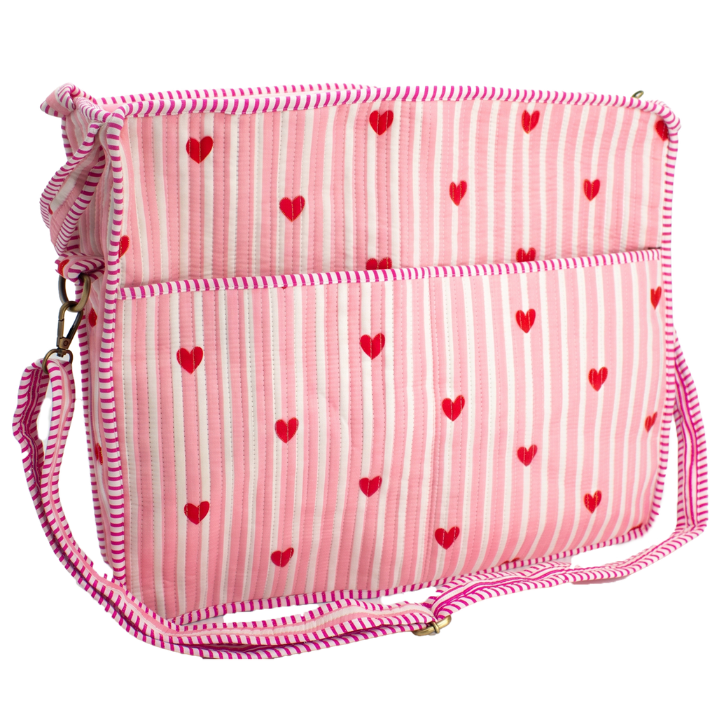Babyroze Hart Travel tote