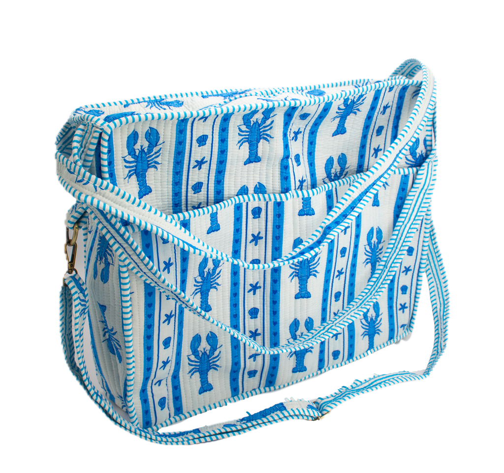 Blauwe Kreeft Travel tote