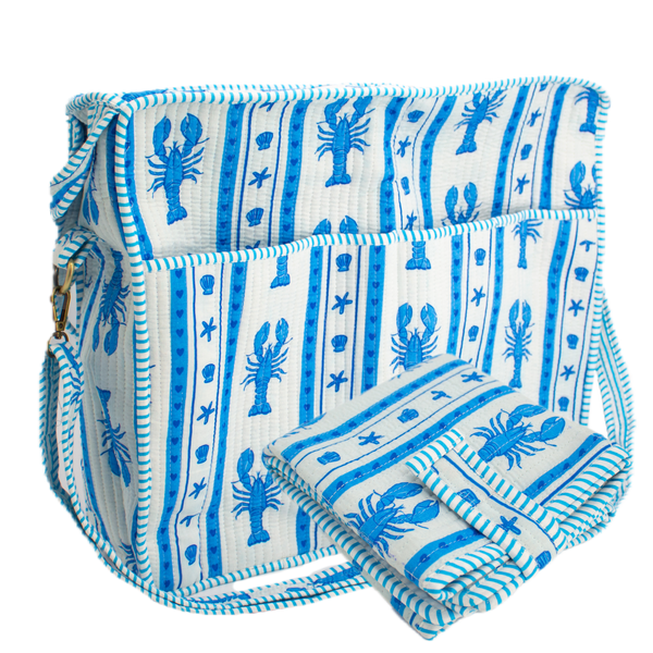 Blauwe Kreeft Luiertas
