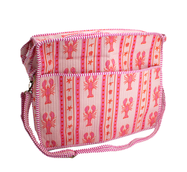 Roze Kreeft Travel tote