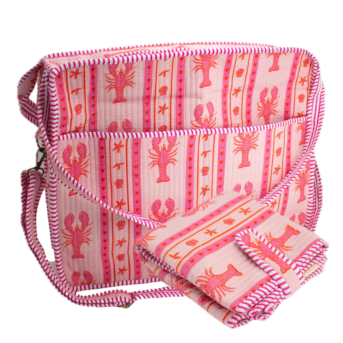Roze Kreeft Luiertas