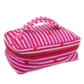 Donkerroze hart Vanity bag