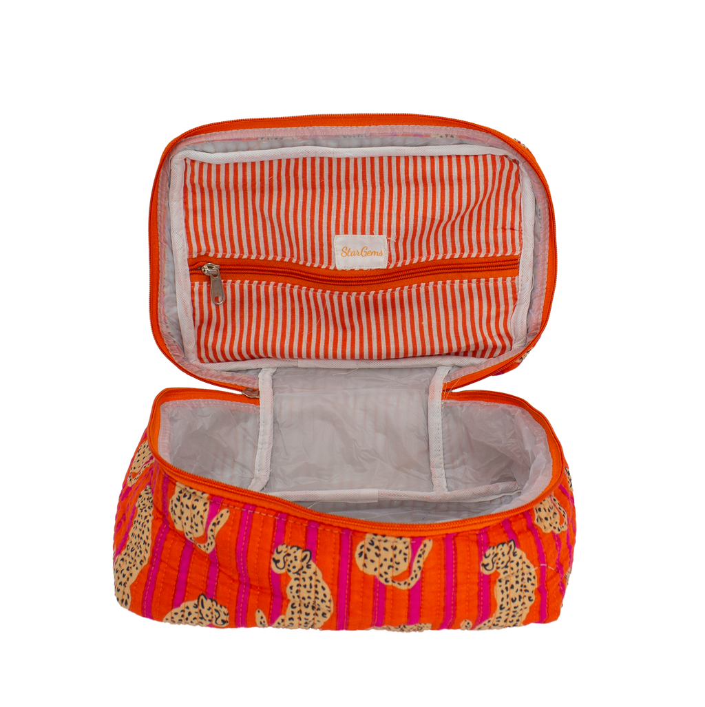 Oranje Cheeta Vanity bag