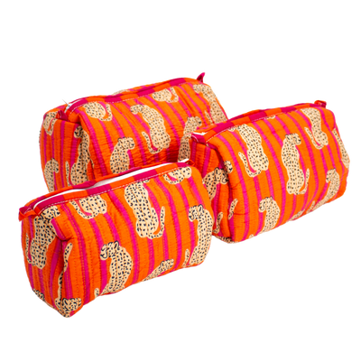 Oranje Cheeta Pouch set