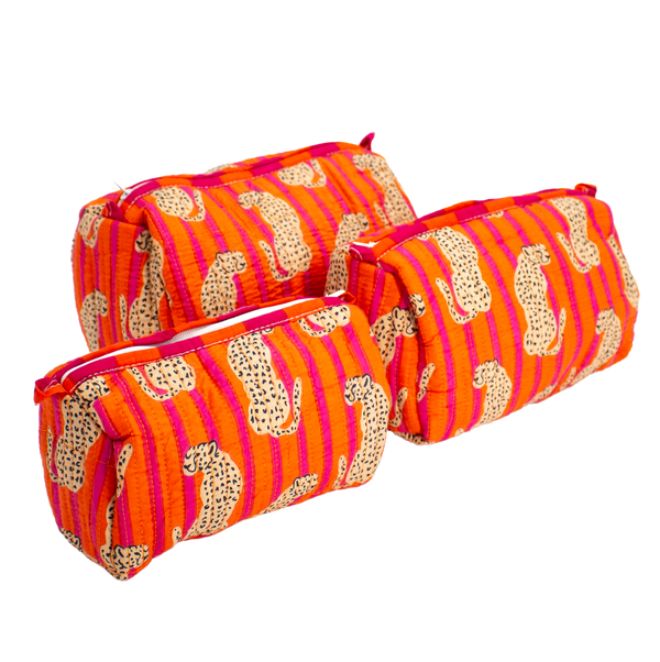 Oranje Cheeta Pouch set