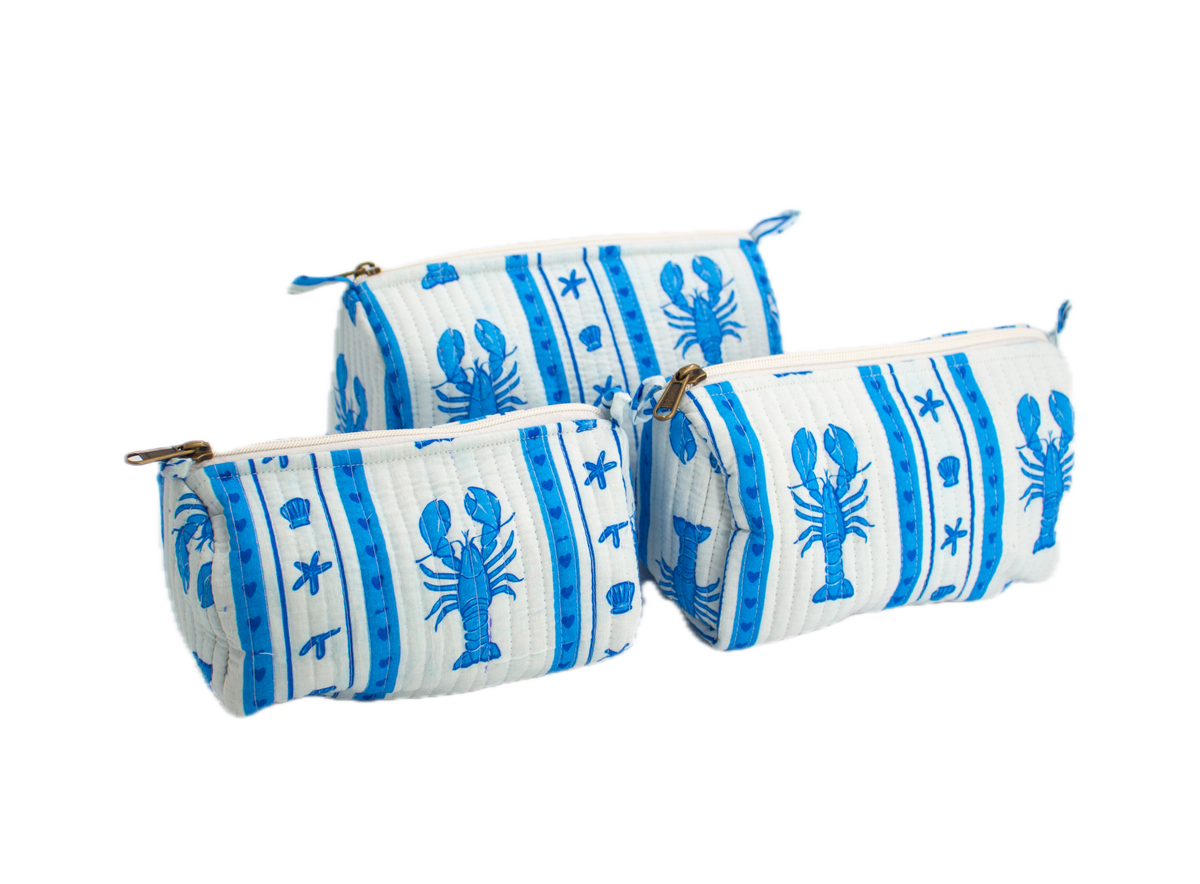 Blauwe Kreeft Pouch set