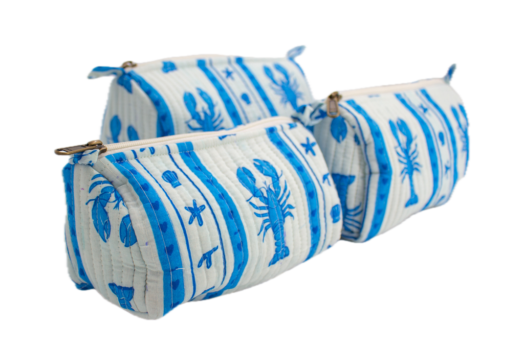 Blauwe Kreeft Pouch set