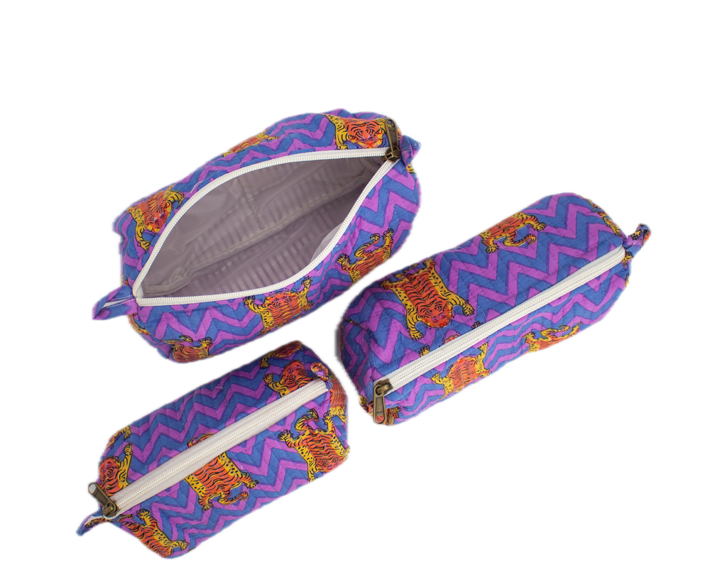 Disco Tiger Pouch Set