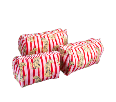 Roze Cheeta Pouch set