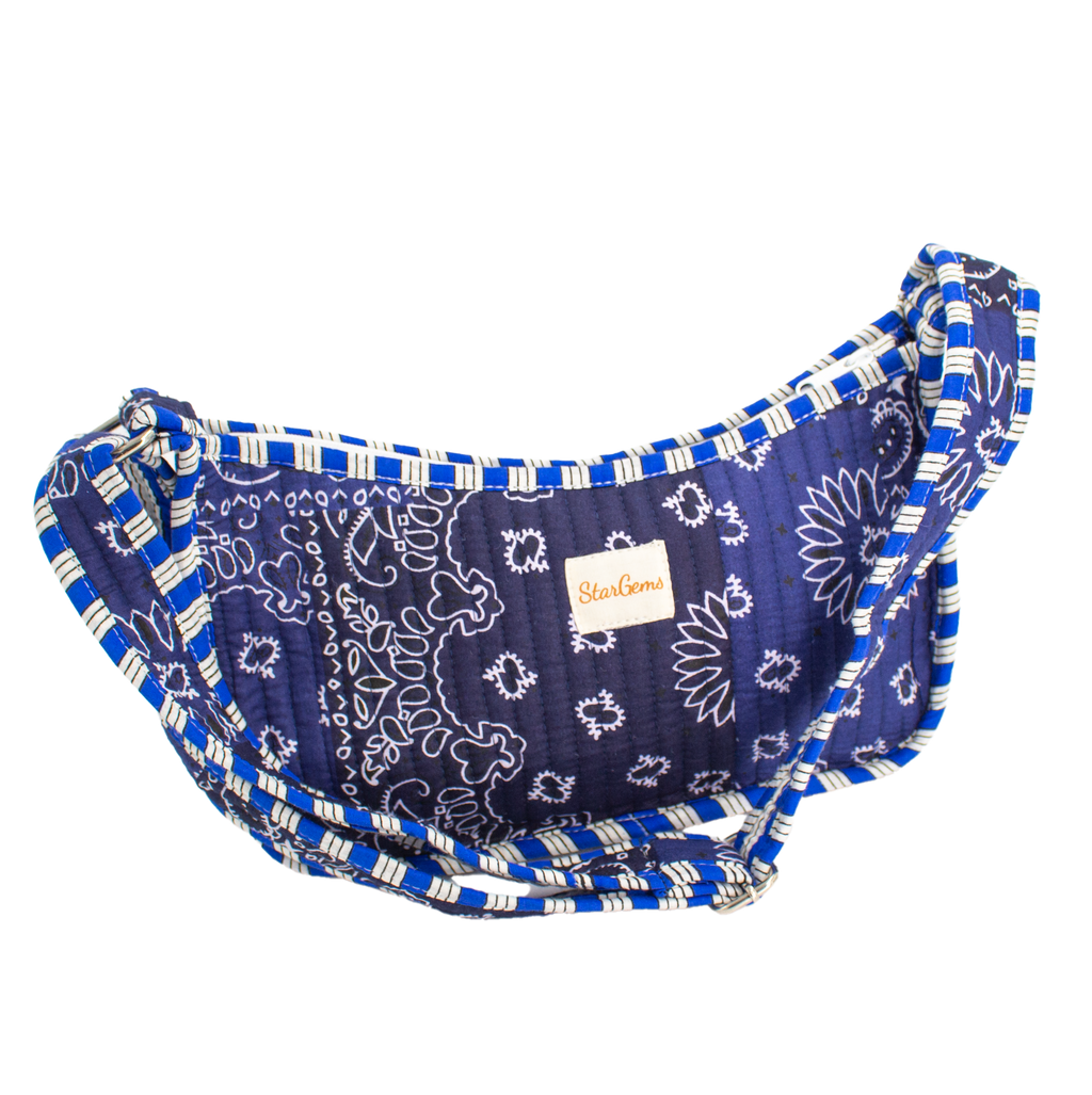 Blauwe Bandana Mini Schoudertas
