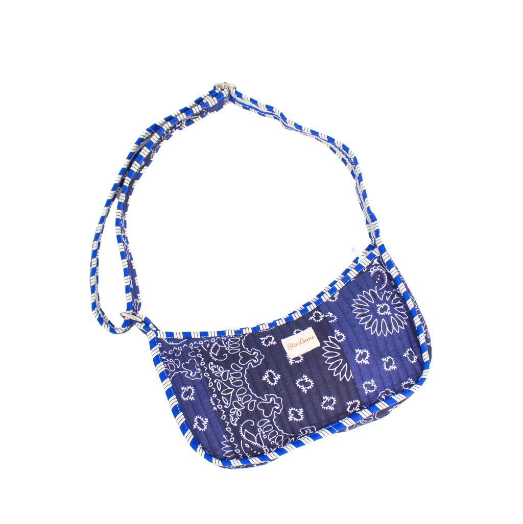 Blauwe Bandana Mini Schoudertas