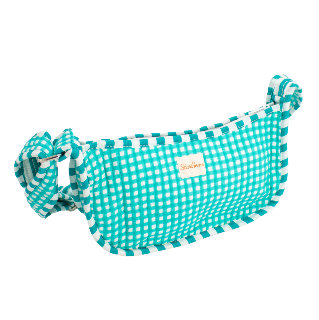 Minty Ruitjes Mini Schoudertas