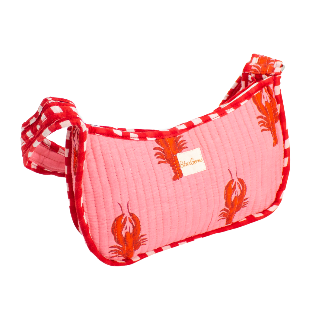 Roze Kreeft Mini Schoudertas