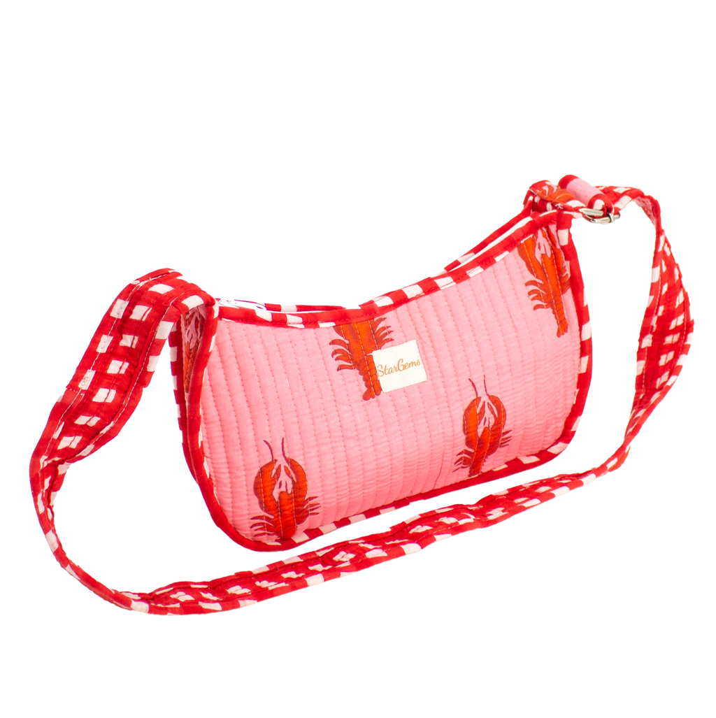 Roze Kreeft Mini Schoudertas