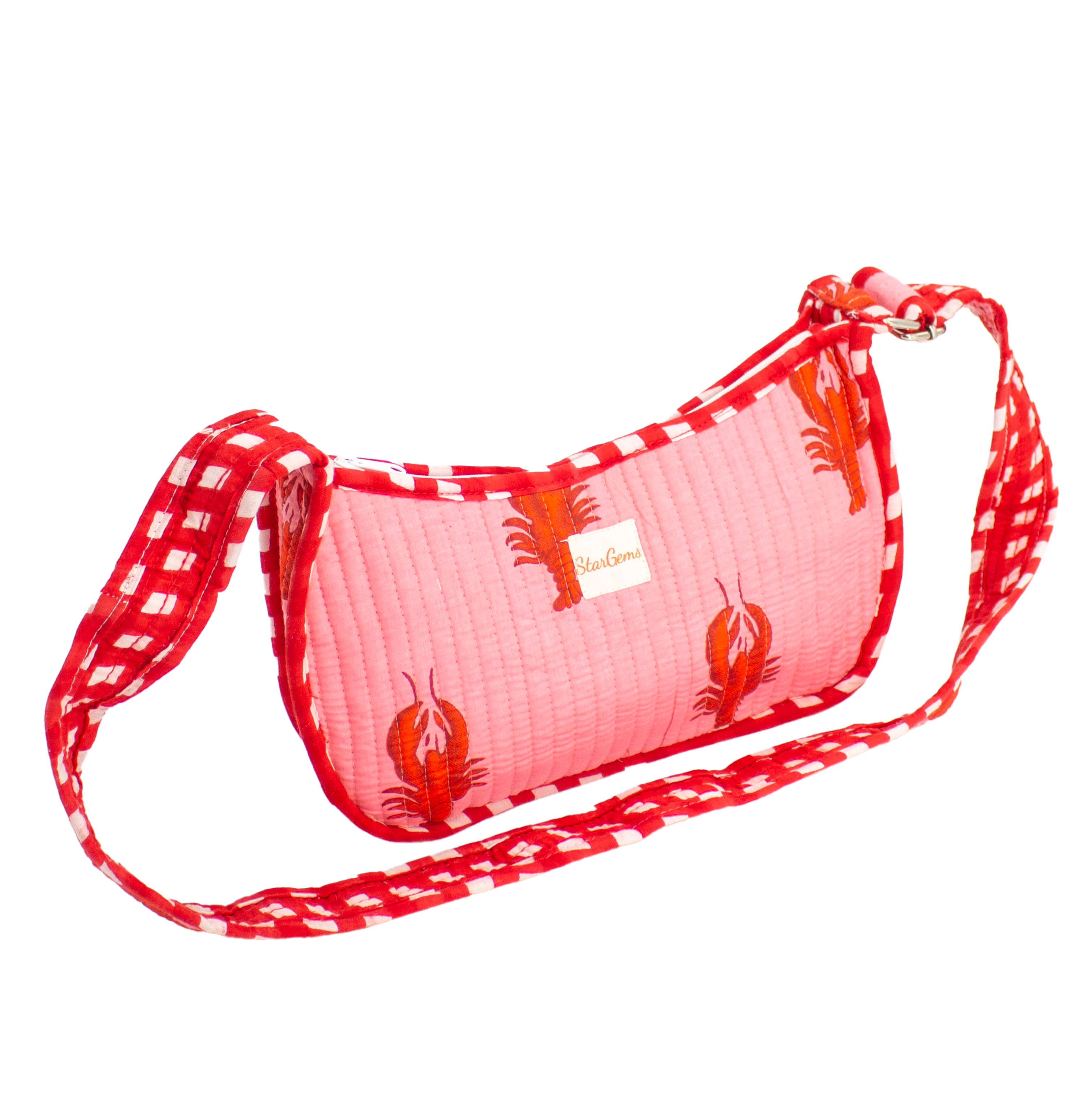 Roze kreeft Mini Schoudertas