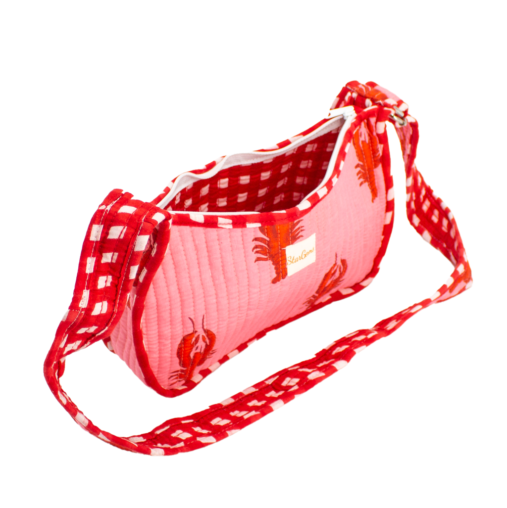 Roze Kreeft Mini Schoudertas