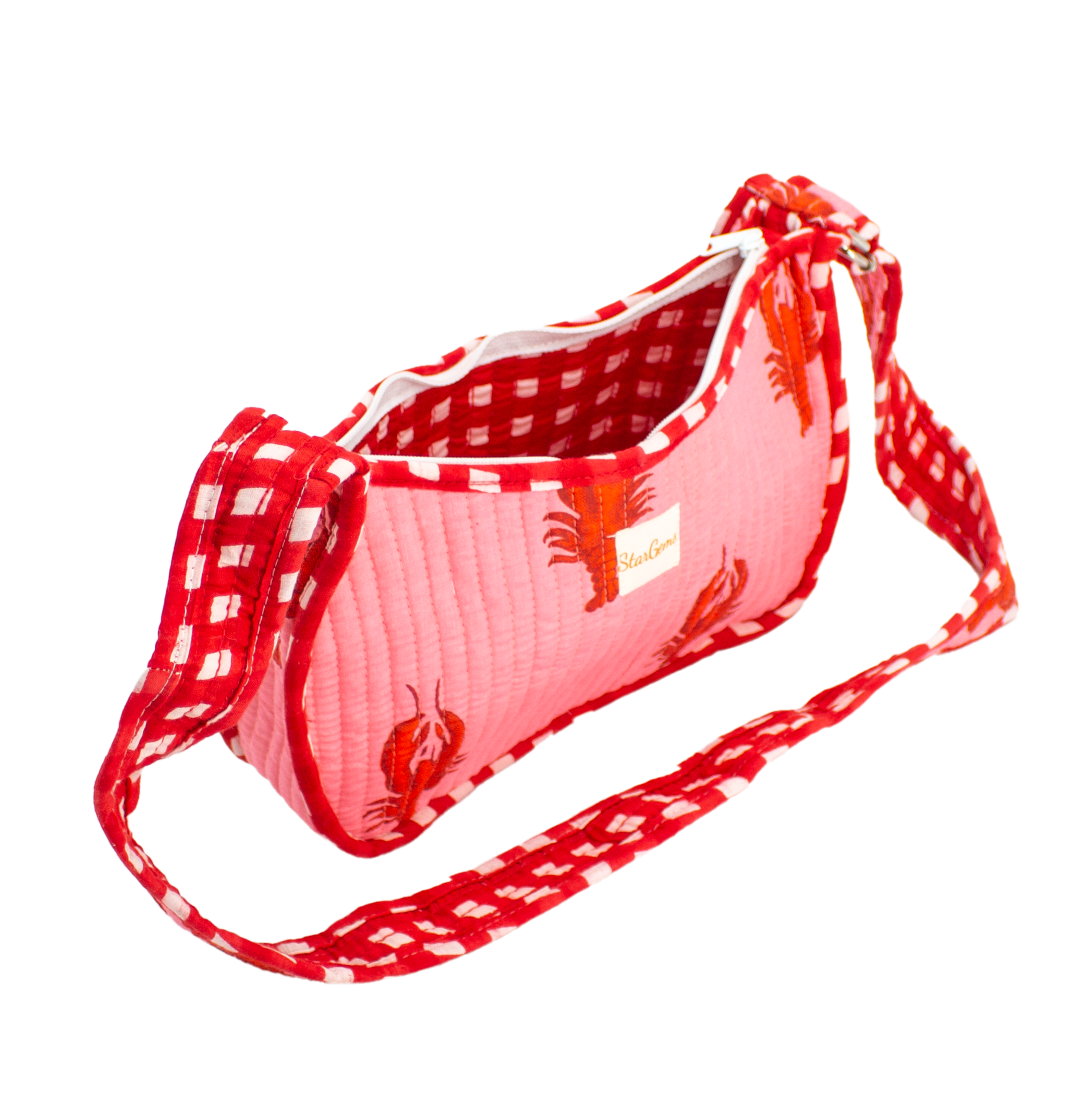 Roze kreeft Mini Schoudertas