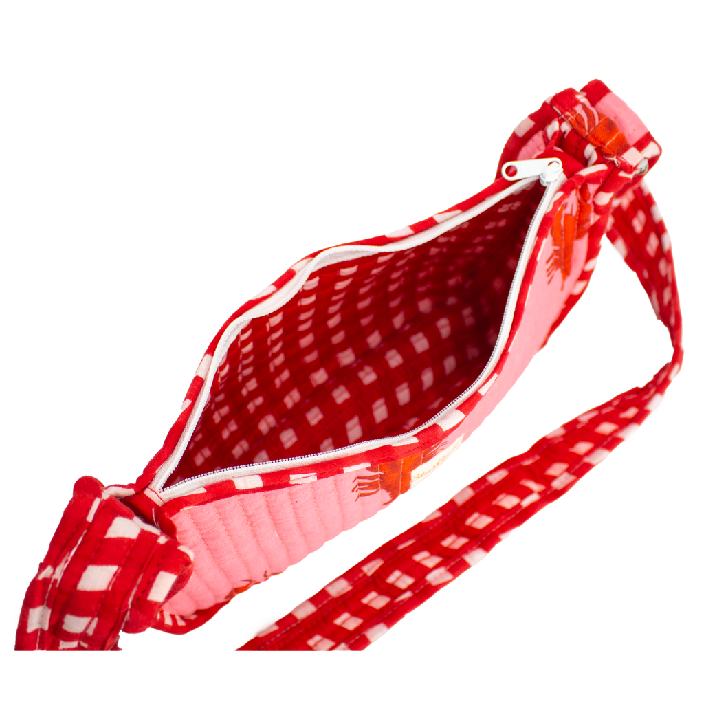 Roze Kreeft Mini Schoudertas